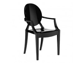 Krzesło Ghost Czarne